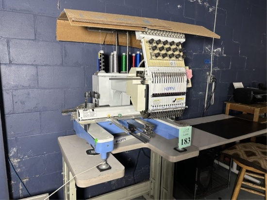 HAPPY HCD-1501-40 SINGLE HEAD EMBROIDERY MACHINE