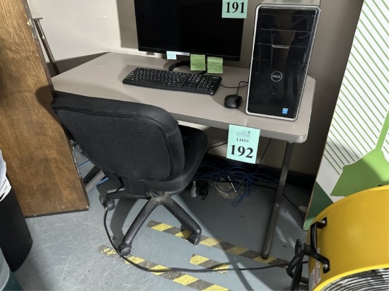 LOT CONSISTING OF METAL WORK FRAME WORKSTATION