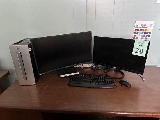 HEWLETT PACKARD i5 COMPUTER SYSTEM WITH (2)