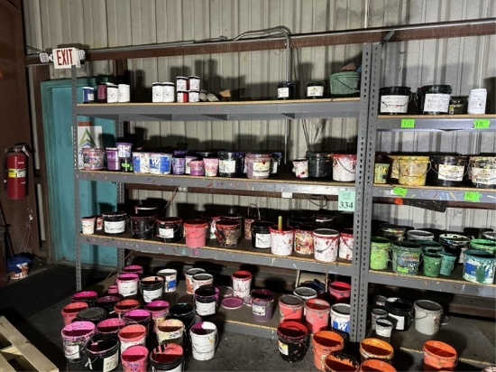 SECTIONS OF MEDIUM DUTY SHELVING WITH CONTENTS