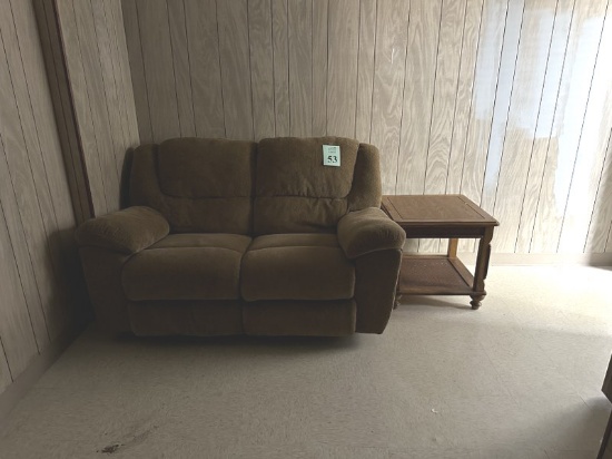 LOT CONSISTING OF RECLINING LOVE SEAT