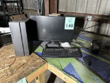 LENOVO COMPUTER SYSTEM WITH MONITOR, KEYBOARD