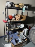 LIGHT DUTY SHELVING UNIT WITH CONTENTS CONSISTING