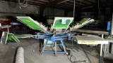 M&R CHAMELEON EIGHT ARM SCREEN PRINTING MACHINE