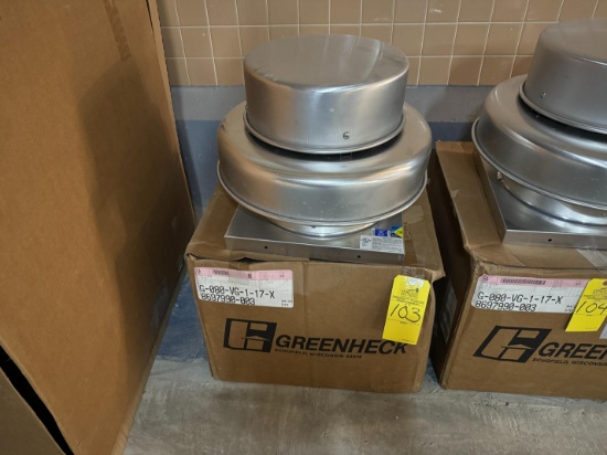 (NEW) GREENHECK ROOF MOUNTED CENTRIFUGAL EXHAUST