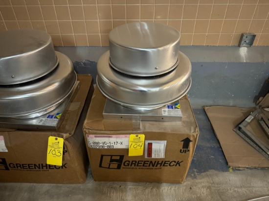 (NEW) GREENHECK ROOF MOUNTED CENTRIFUGAL EXHAUST