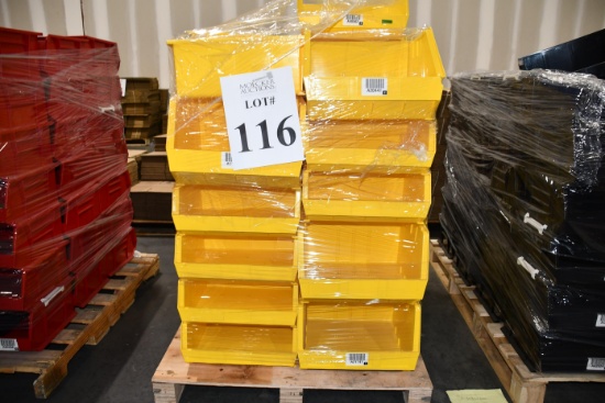 LOT CONSISTING OF ULINE STACKABLE PLASTIC BINS