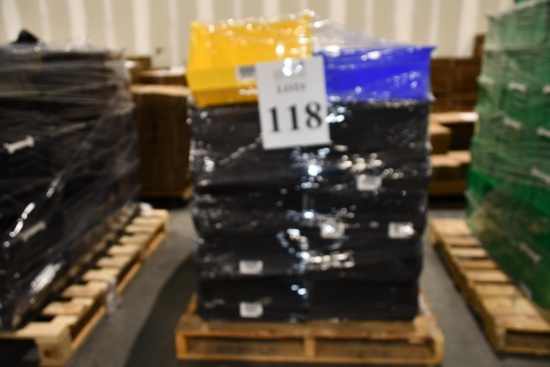 LOT CONSISTING OF STACKABLE PLASTIC BINS