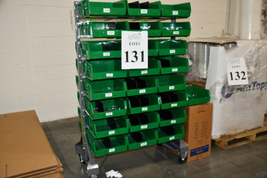 LOT CONSISTING OF STORAGE BIN CART