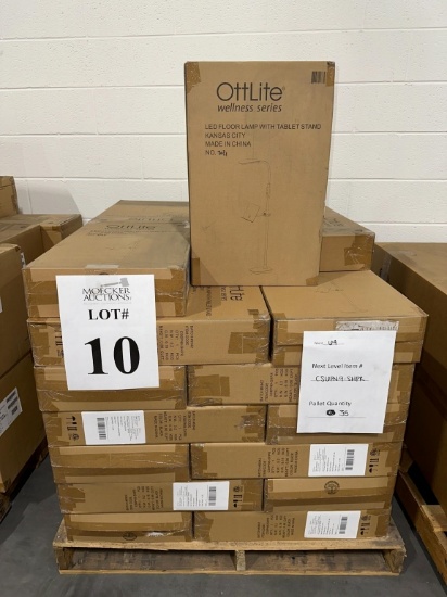 LOT CONSISTING OF FLOOR LAMP WITH TABLET STAND (NEW)