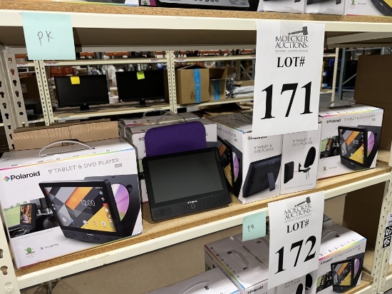 POLAROID 9" TABLET AND DVD PLAYER (NEW) (YOUR BID X QTY = TOTAL $)