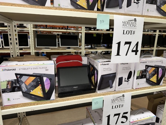 POLAROID 9" TABLET AND DVD PLAYER (NEW) (YOUR BID X QTY = TOTAL $)