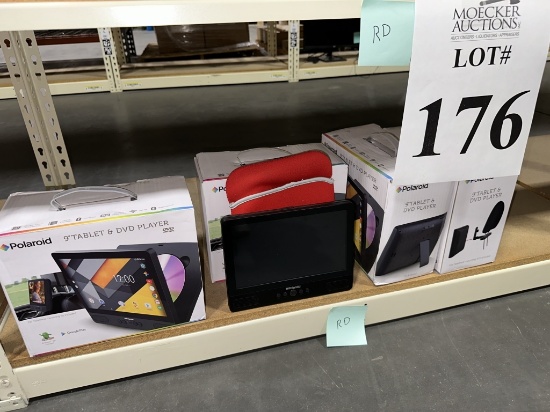 POLAROID 9" TABLET AND DVD PLAYER (NEW)(YOUR BID X QTY = TOTAL $)