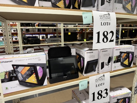 POLAROID 9" TABLET AND DVD PLAYER (NEW) (YOUR BID X QTY = TOTAL $)