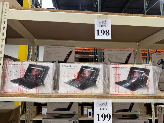 POLAROID TABLET AND KEYBOARD CASE (NEW) (YOUR BID X QTY = TOTAL $)