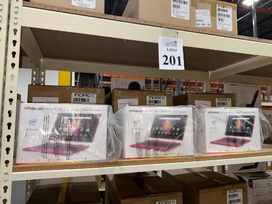 POLAROID TABLET AND KEYBOARD (NEW) (YOUR BID X QTY = TOTAL $)