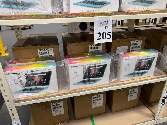 POLAROID TABLET AND KEYBOARD (NEW) (YOUR BID X QTY = TOTAL $)
