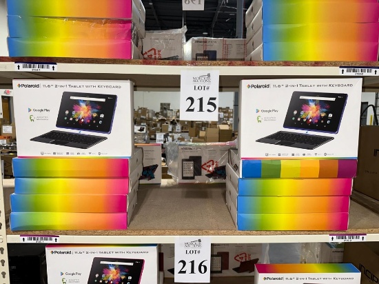 POLAROID TABLET WITH KEYBOARD (NEW) (YOUR BID X QTY = TOTAL $)