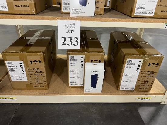CASES OF INCIPIO POWER BANKS (NEW) (YOUR BID X QTY = TOTAL $)