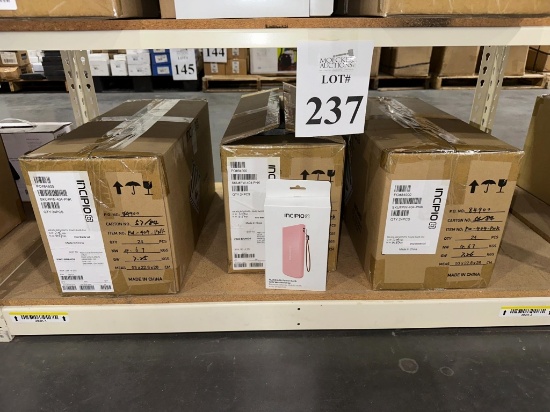 CASES OF INCIPIO POWER BANKS (NEW) (YOUR BID X QTY = TOTAL $)