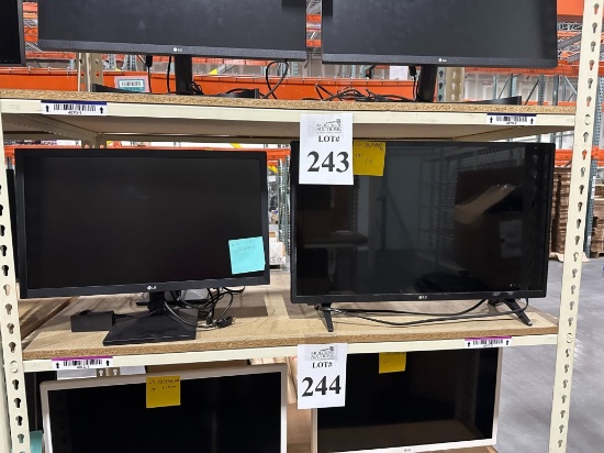 LOT CONSISTING OF MONITORS AND TV (USED)