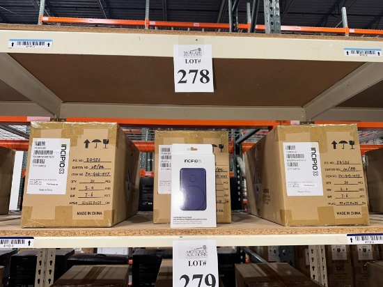 CASE OF INCIPIO POWER BANKS WITH WIRELESS CHARGING (NEW) (YOUR BID X QTY = TOTAL $)
