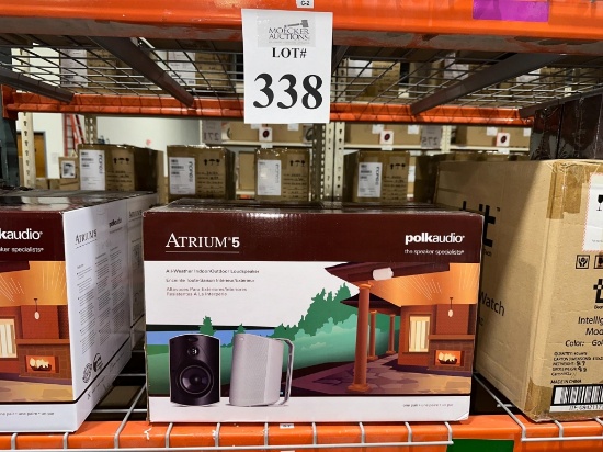 PAIR OF POLK AUDIO ATRIUM 5 SPEAKERS (NEW)