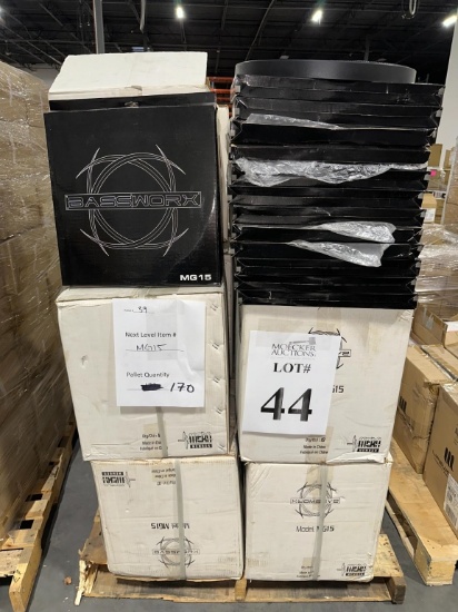 LOT CONSISTING OF MESH SUBWOOFER GRILLS (NEW)