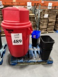 LOT CONSISTING OF ASSORTED TRASH BINS (USED)
