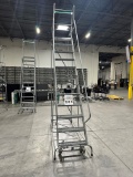 ULINE 12 STEP ROLLING LADDER 13FT