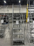 ULINE 7 STEP ROLLING LADDER 8FT