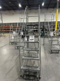 ULINE 7 STEP ROLLING LADDER 8FT