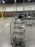 ULINE 7 STEP ROLLING LADDER 8FT