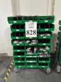 ULINE ROLLING STORAGE CART WITH DIVIDERS