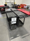 PLASTIC WAREHOUSE ROLLING CARTS  (HEAVY DUTY)(YOUR BID X QTY = TOTAL $)