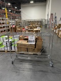 METAL ROLLING SORTING CART