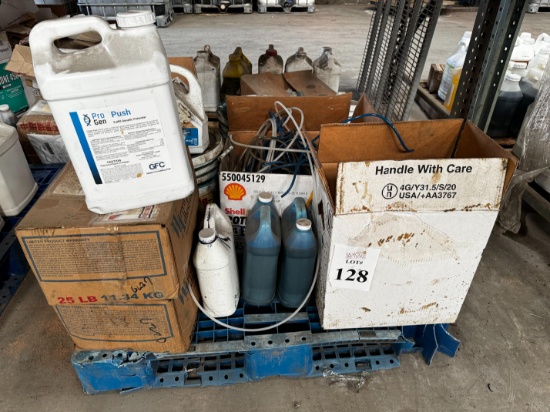 ASSORTED JUGS OF FERTILIZER / INSECTICIDE / OILS