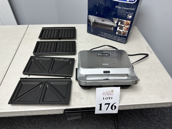 DELONGH ALL-DAY 3-IN-1 COMPACT ELECTRIC GRILL