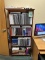WOOD BOOKCASES WITH CONTENTS INCLUDING BOOKS