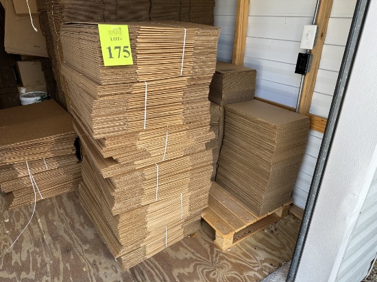 LOT CONSISTING OF: VARIOUS SIZE CORRUGATED BOXES AND DIVIDERS