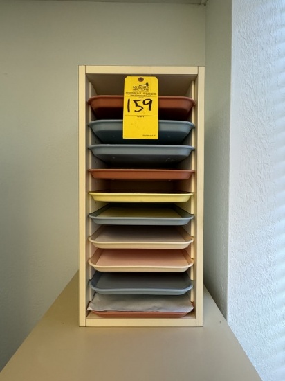 TRAY HOLDER WITH TRAYS