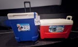 USED LARGE COOLERS FOR BEVERAGES/FOOD (ONE ROLLS)