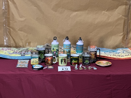 LOT CONSISTING OF ASSORTED BEACH-THEMED SOUVENIRS