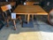 INDUSTRIAL METAL FRAME AND SOLID WOOD