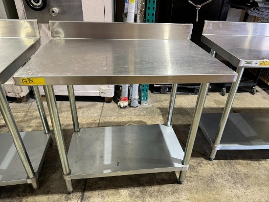 STAINLESS STEEL PREP TABLE (36" X 2' X 34 1/2")
