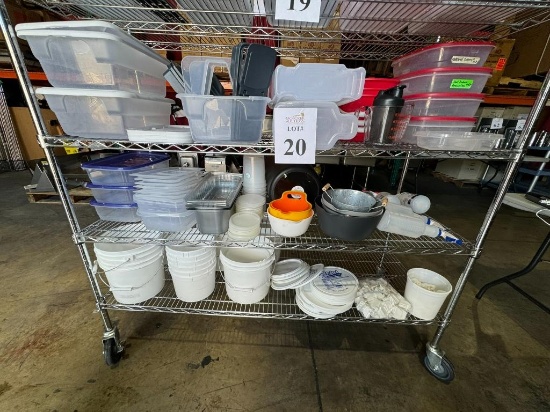 LOT CONSISTING OF ASSORTED STORAGE BINS