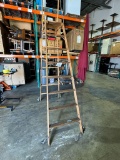 BLUE RIBBON WAREHOUSE WOOD LADDER