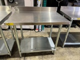 STAINLESS STEEL PREP TABLE (36