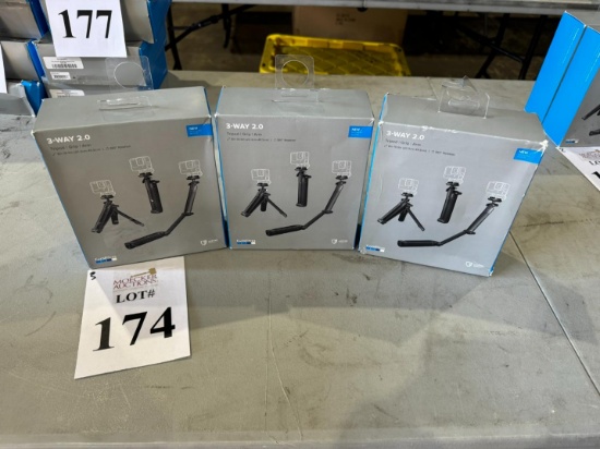 GOPRO 3-WAY 2.0 (NEW IN BOX) TRIPOD, GRIP, ARM