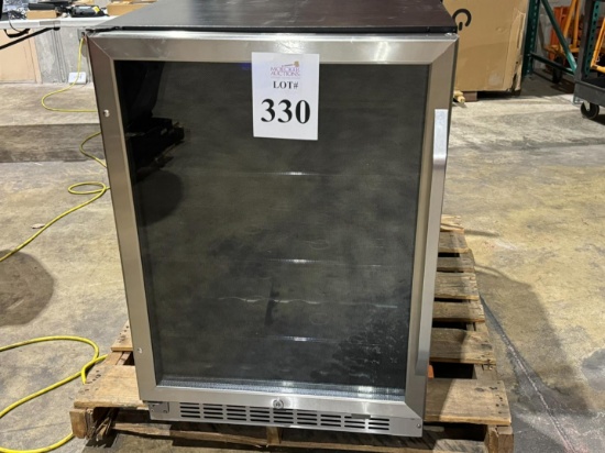 EDGESTAR BEVERAGE COOLER WITH GLASS DOOR